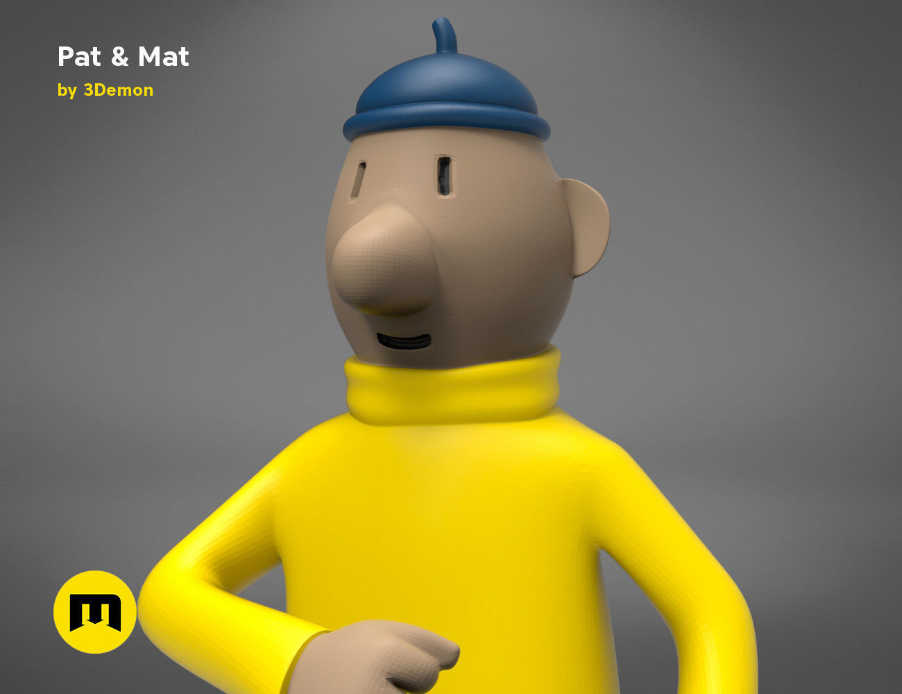 Pat and Mat figures 3D print model_6