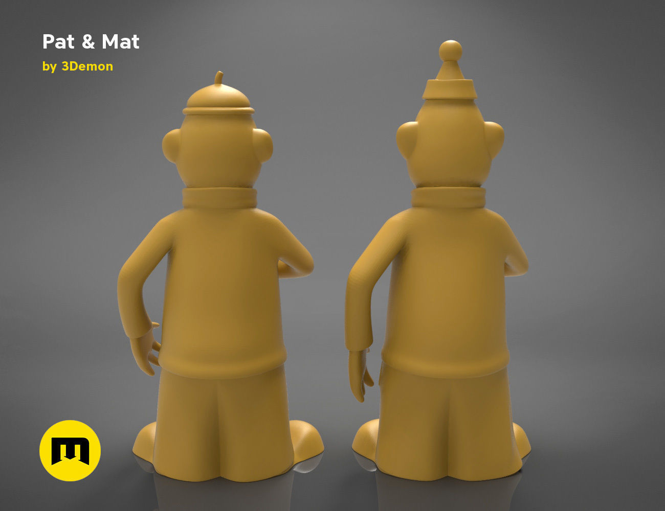 Pat and Mat figures 3D print model_17