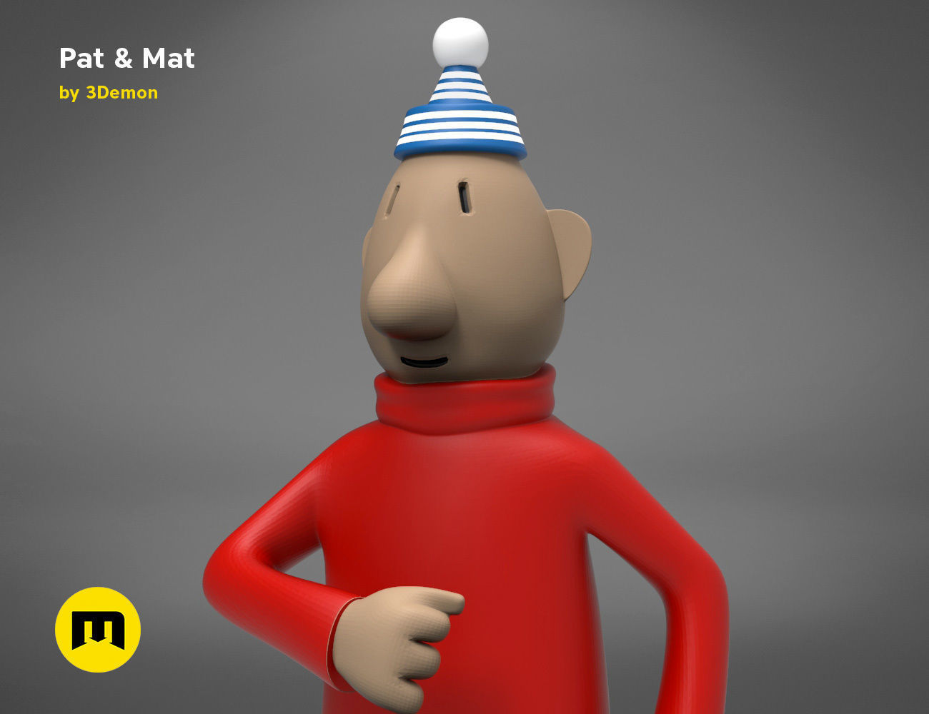 Pat and Mat figures 3D print model_5