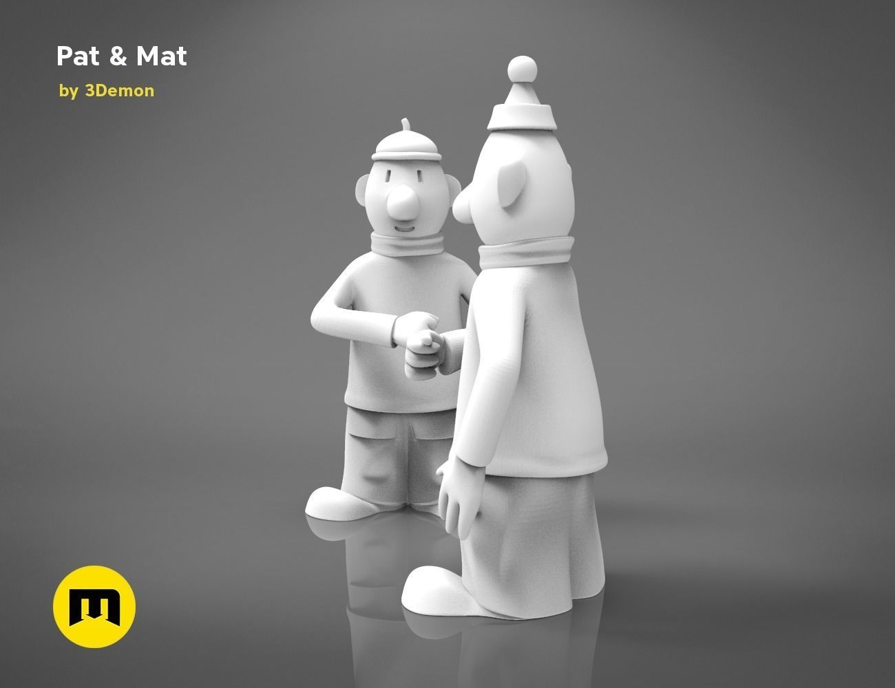 Pat and Mat figures 3D print model_15