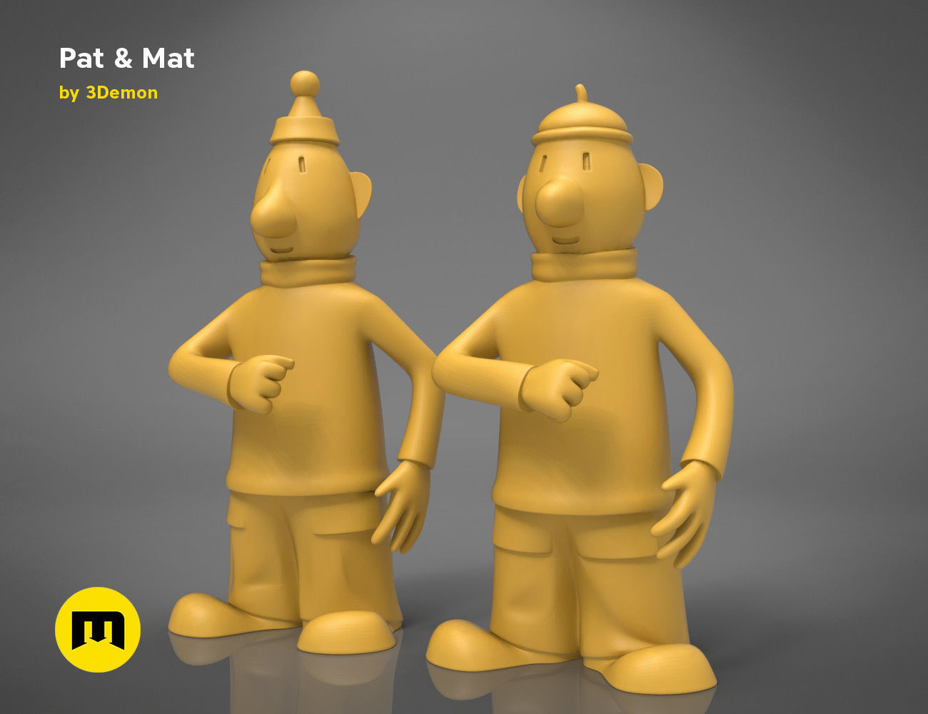 Pat and Mat figures 3D print model_16