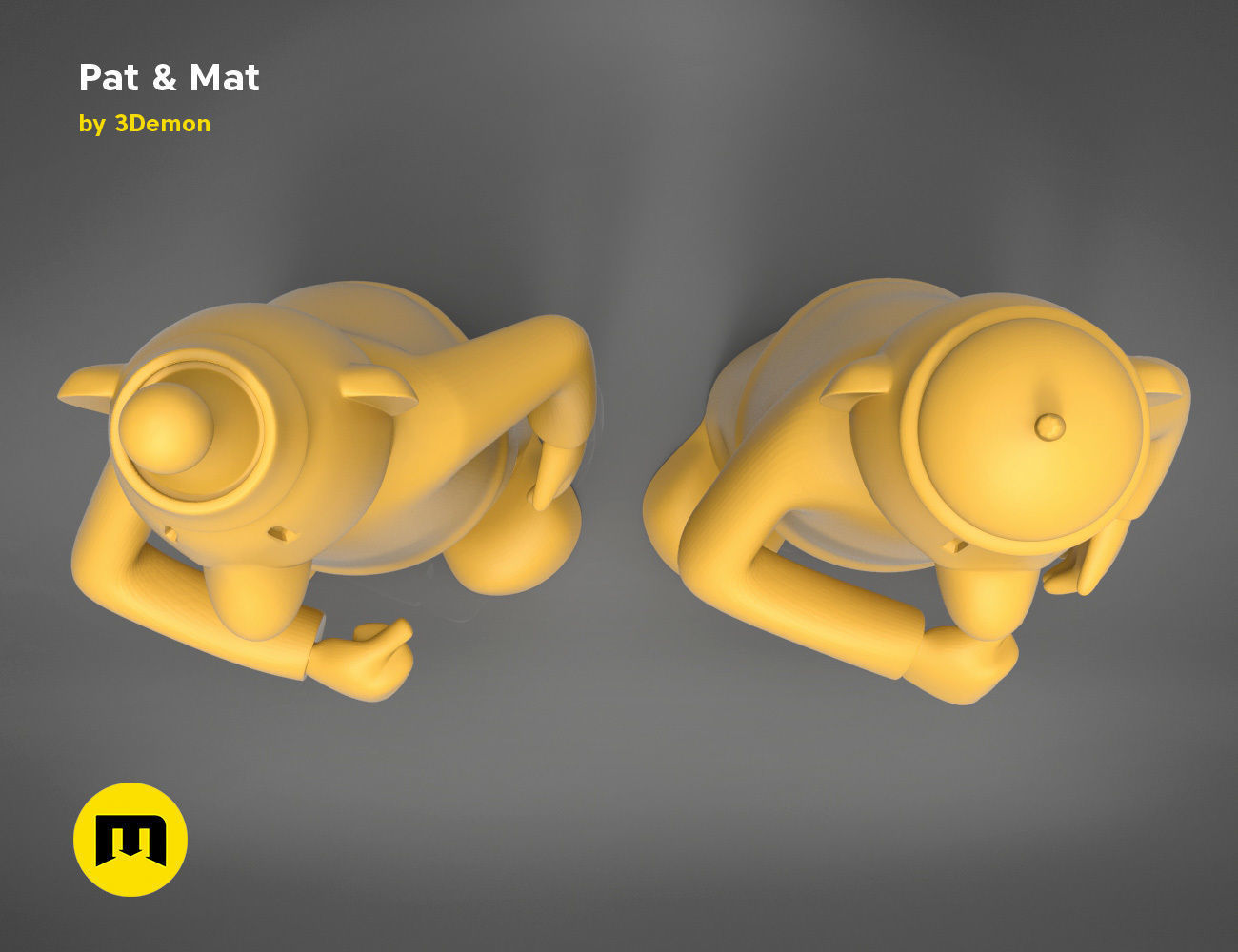 Pat and Mat figures 3D print model_19
