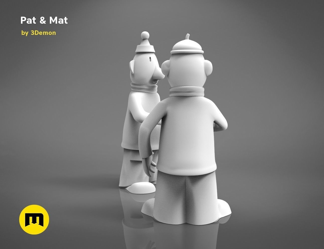 Pat and Mat figures 3D print model_13