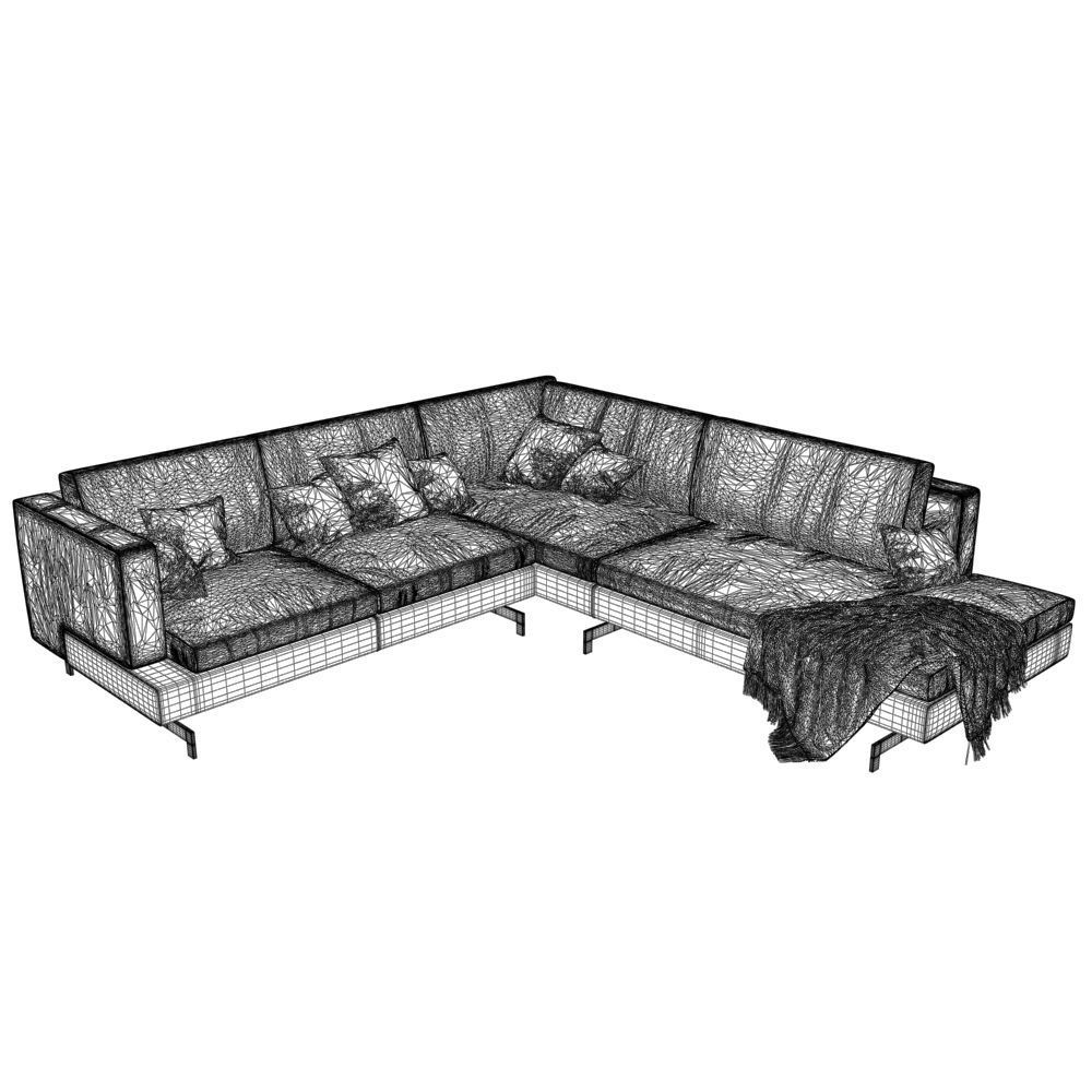 105-Sofa Natuzzi Jeremy 1 3D model_3