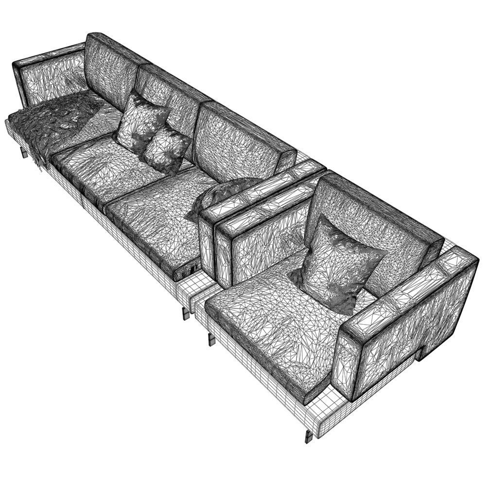 106-Sofa Natuzzi Jeremy var 2 3D model_5
