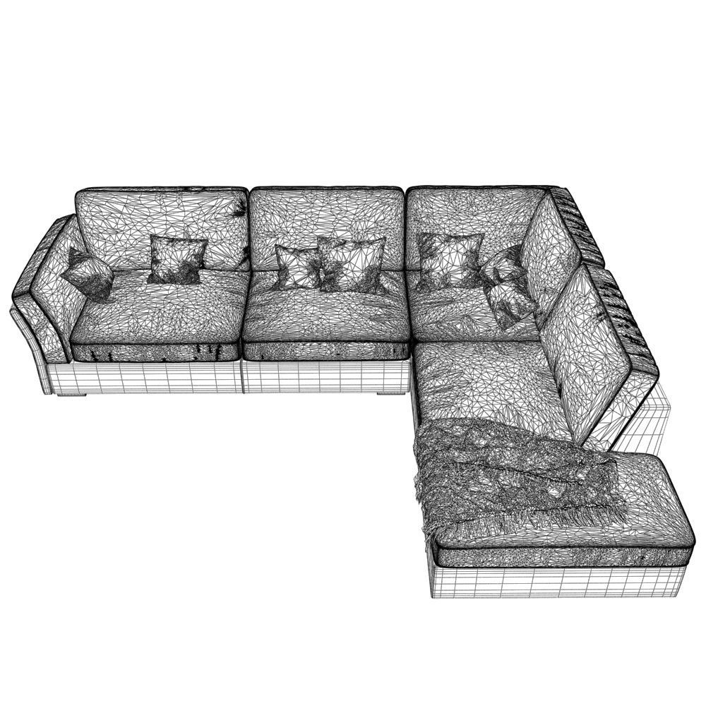 107-Sofa natuzzi Lilium 3 3D model_4