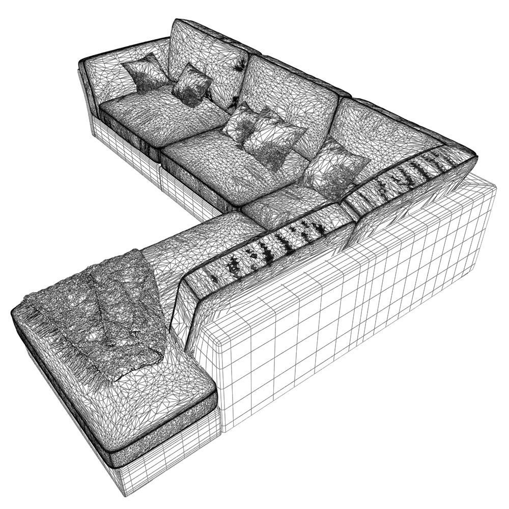 107-Sofa natuzzi Lilium 3 3D model_5