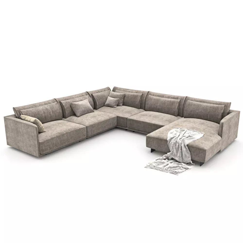 109-Sofa natuzzi LongBeach 2911 1 3D model