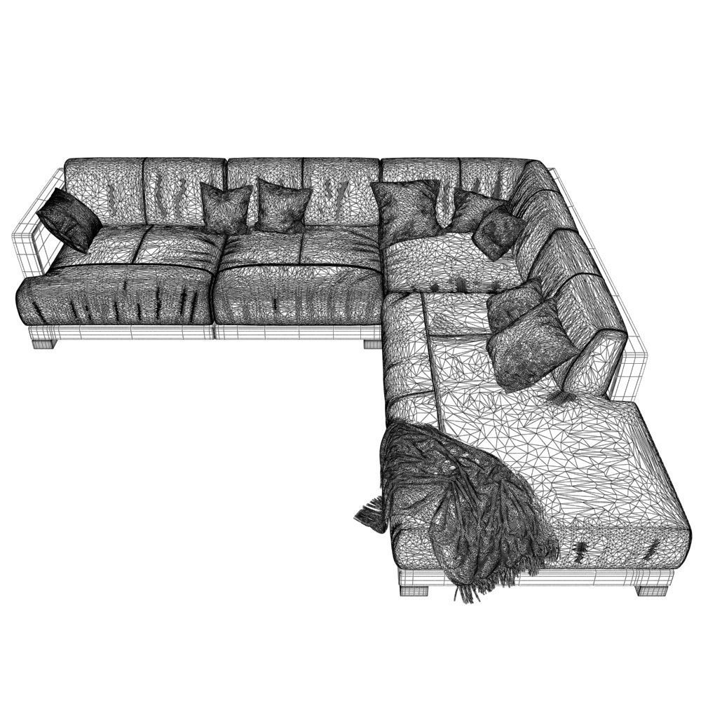 90-Sofa natuzzi Erasmo 2716 2 3D model_4