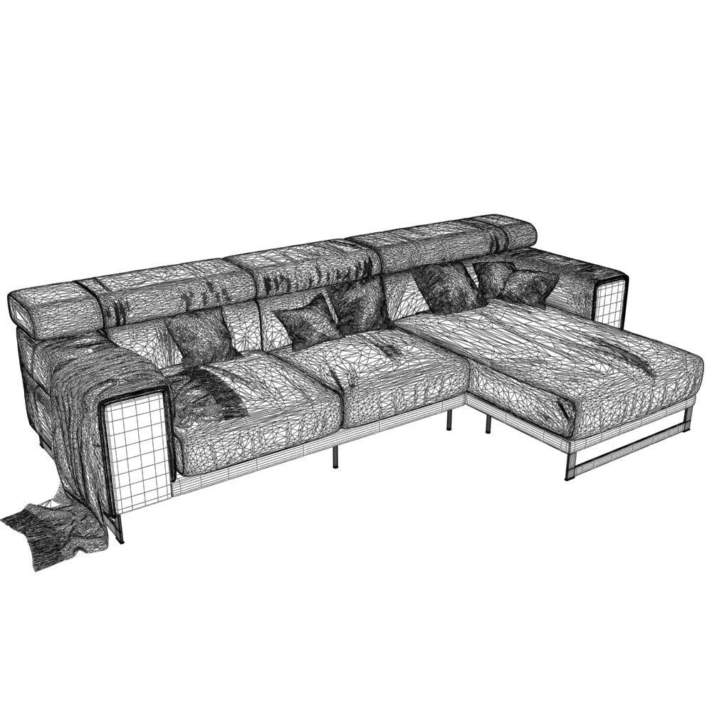 92-Sofa natuzzi Etoile 2623 4 3D model_3