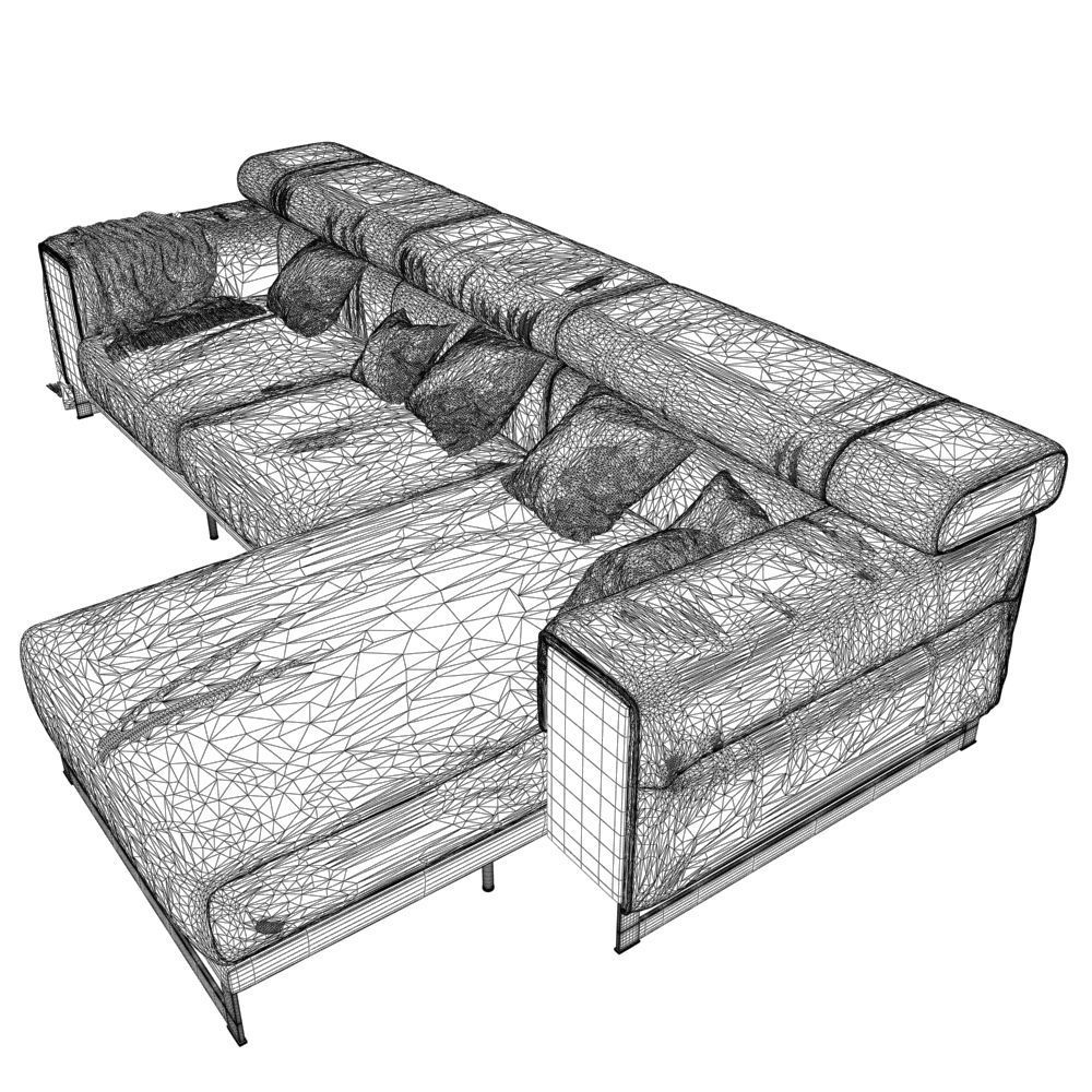92-Sofa natuzzi Etoile 2623 4 3D model_5