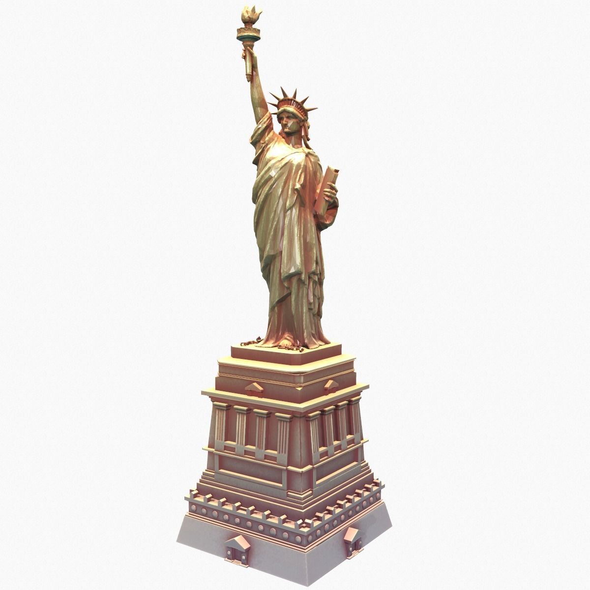 Statue of Liberty 3D model_2