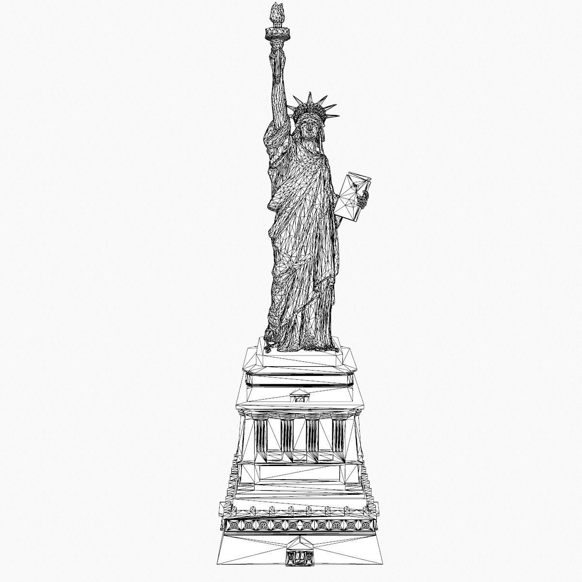 Statue of Liberty 3D model_12