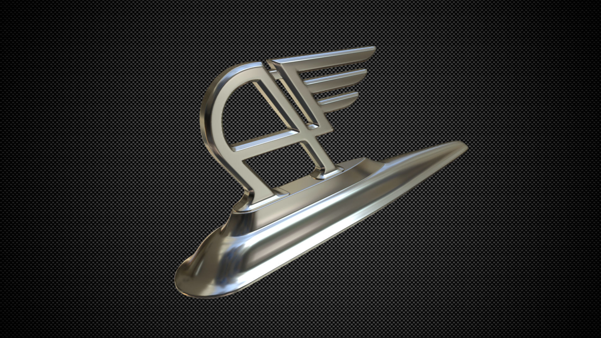 Austin hood ornament 3D CGTrader