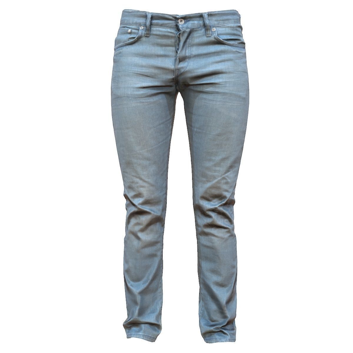 Blue Jeans Pants Low-poly 3D model_2