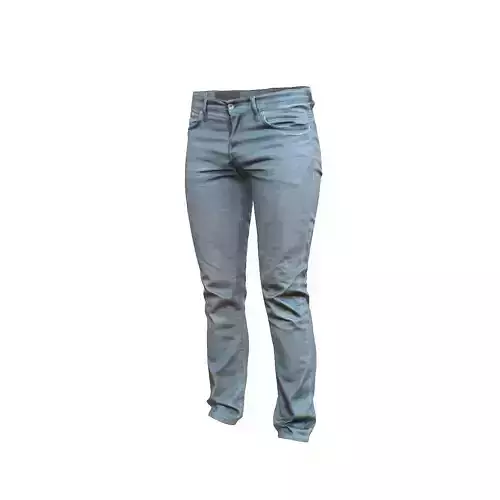 Blue Jeans Pants Low-poly 3D model
