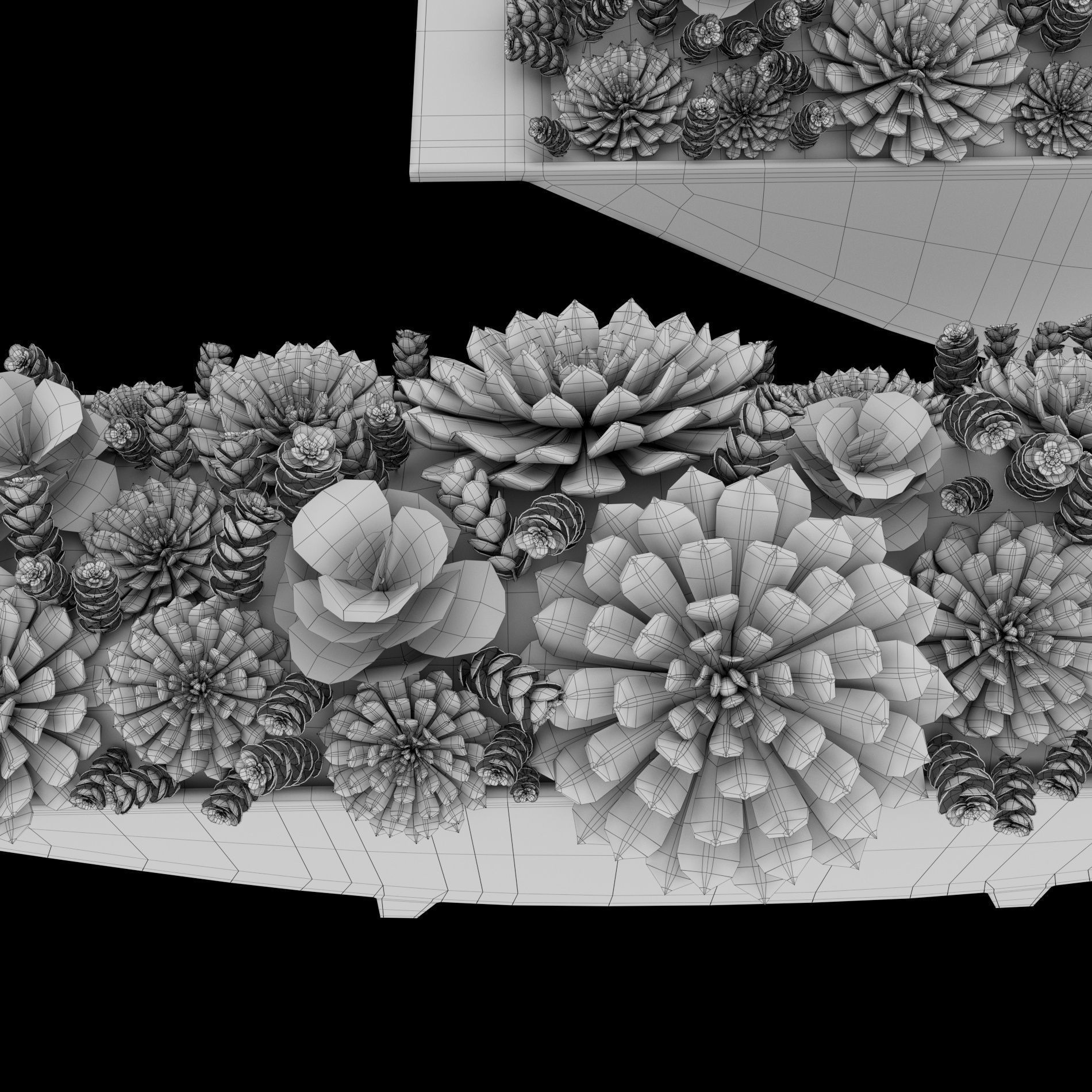 Rh Cast metal trough 3D model_5