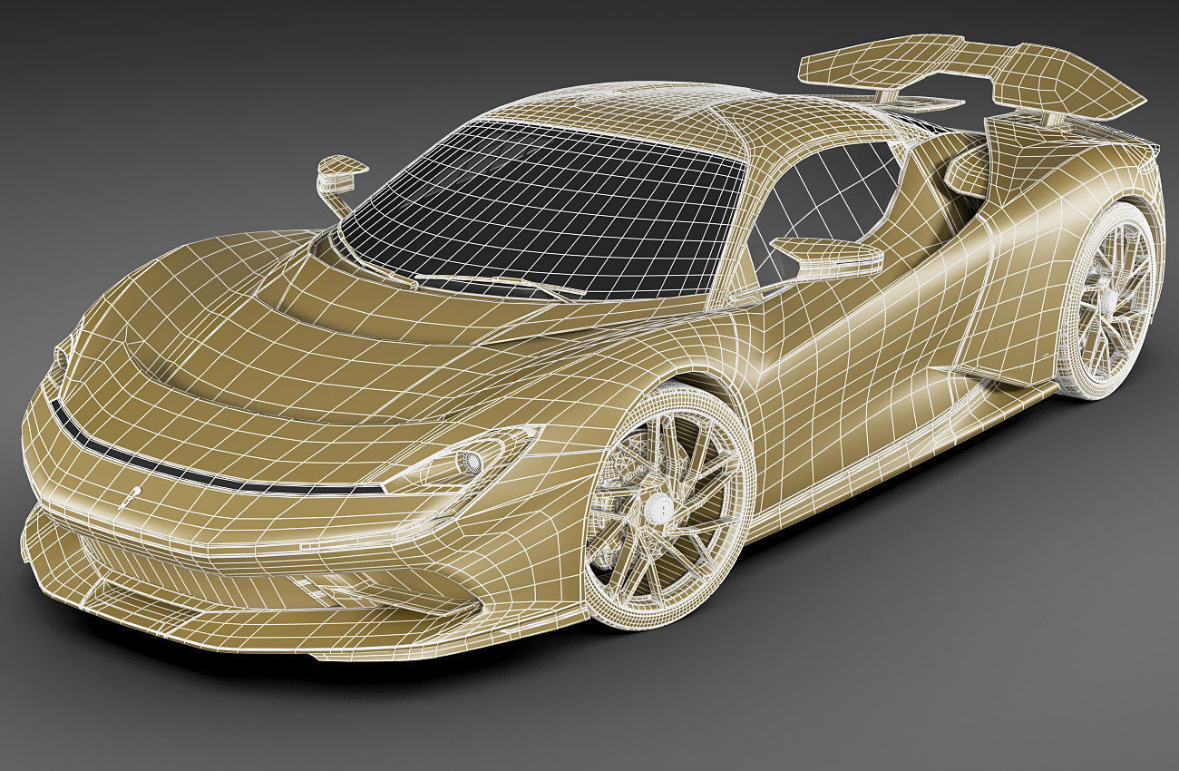 Pininfarina Battista 2019 3D model_34