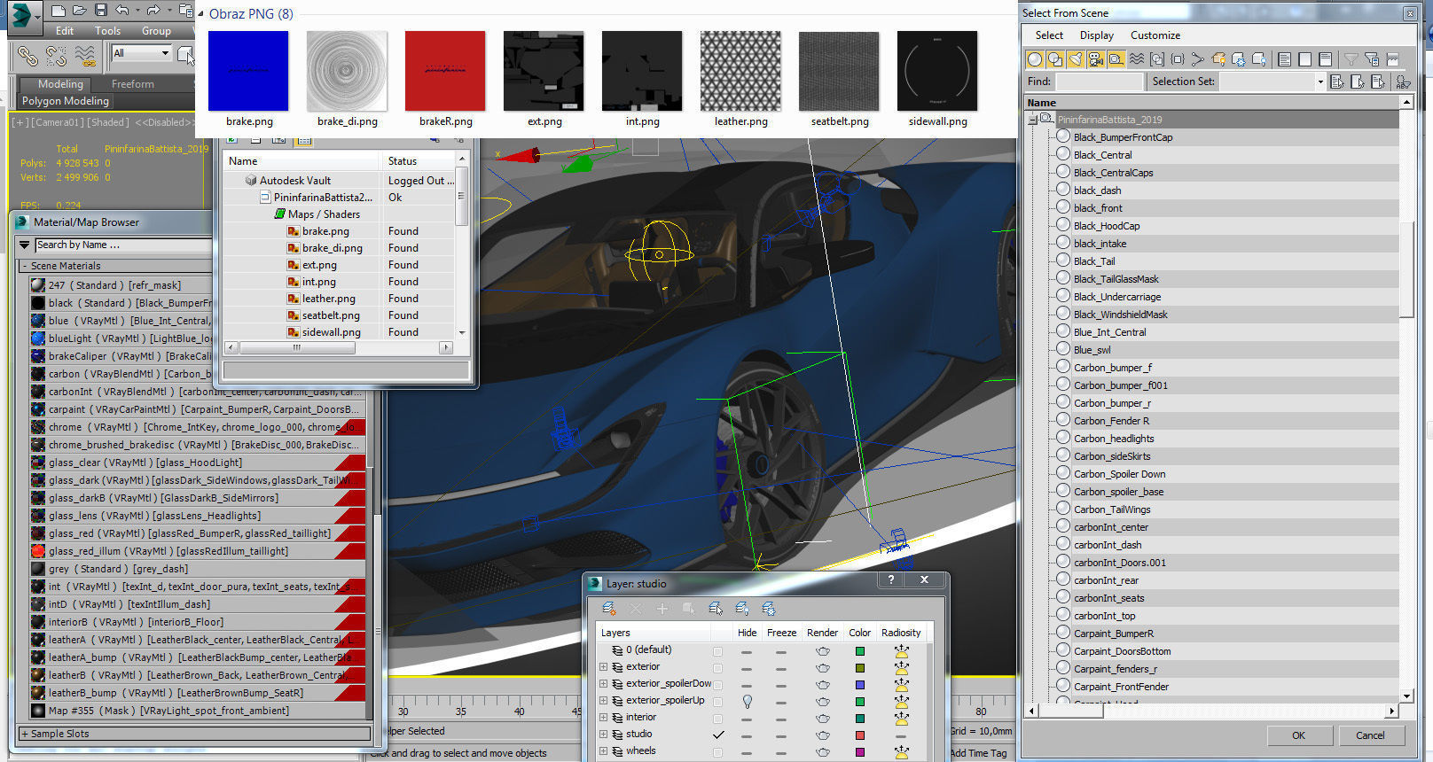 Pininfarina Battista 2019 3D model_37