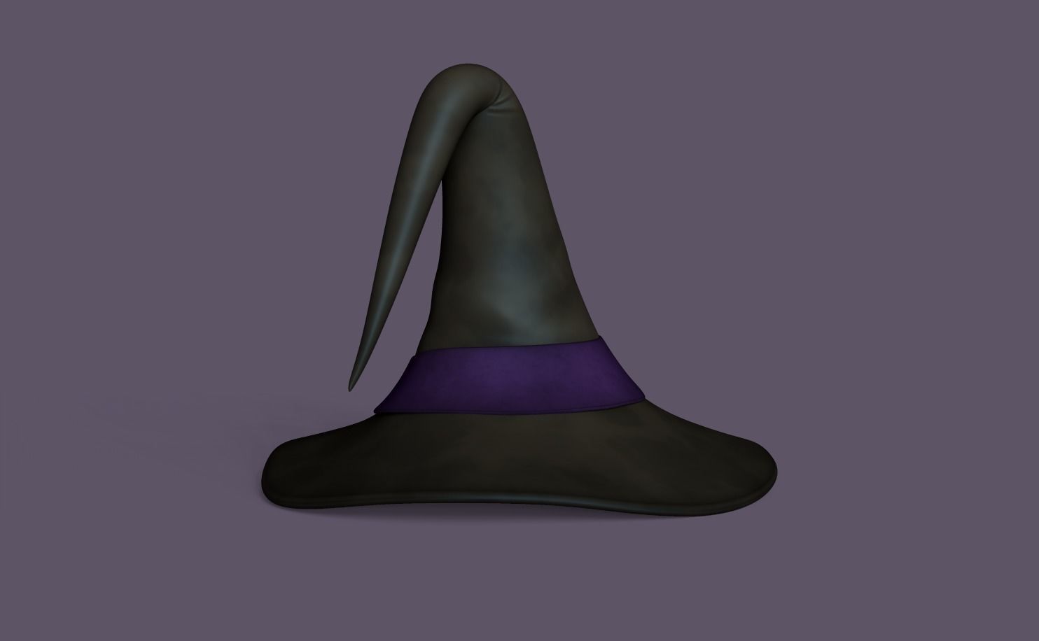 Witch Hat - Sorceress Enchantress Low-poly 3D model_2