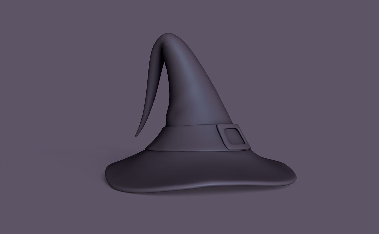 Witch Hat - Sorceress Enchantress Low-poly 3D model_4