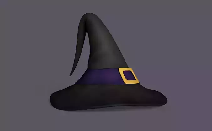 Witch Hat - Sorceress Enchantress Low-poly 3D model