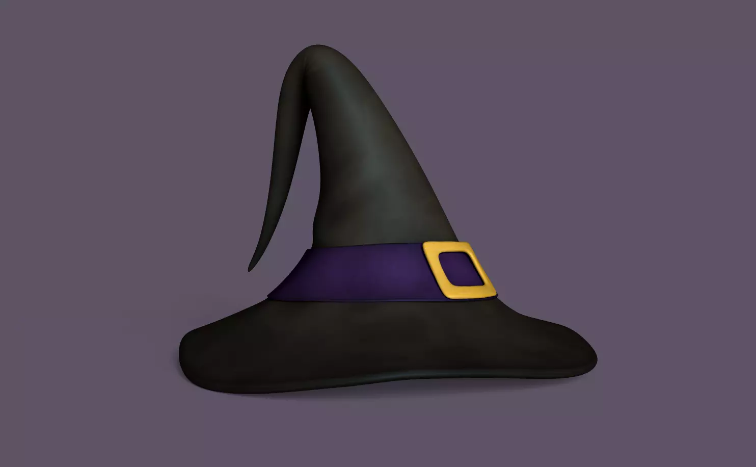 Witch Hat - Sorceress Enchantress Low-poly 3D model_0