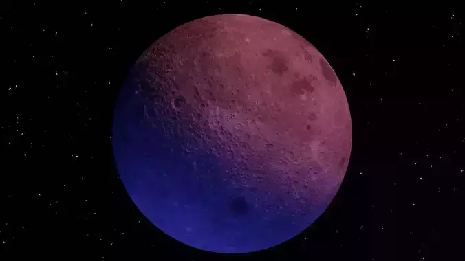 moon NASA 3D model