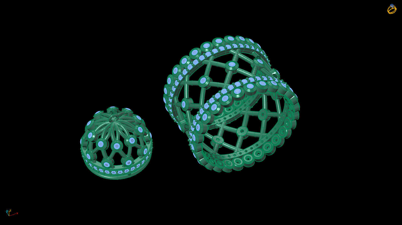 Fringed ring 3D print model_1