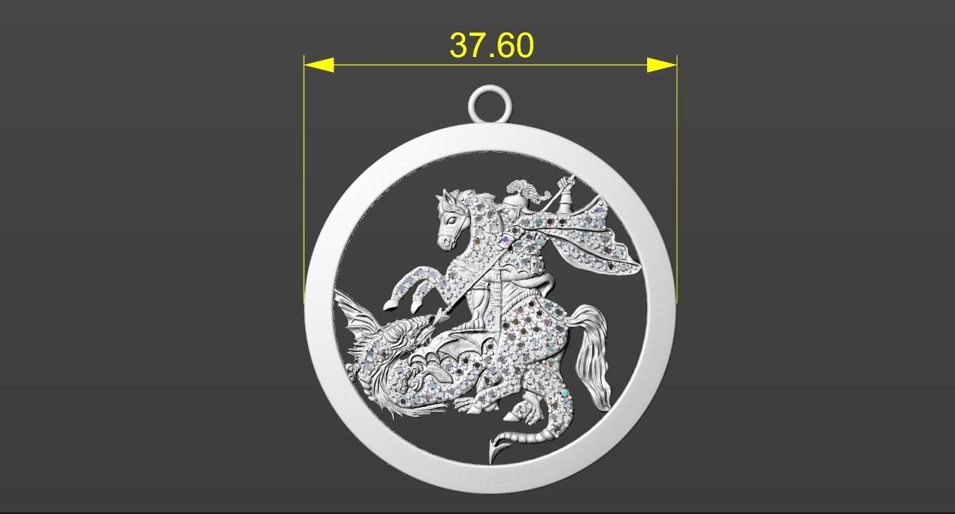  Saint George 3D model_1