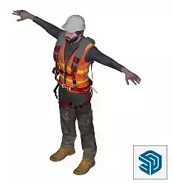 Happy Idle Safety Worker