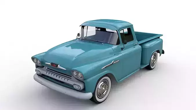 CHEVY 3100 APACHE 32 STEPSIDE TRUCK 1958 3D model