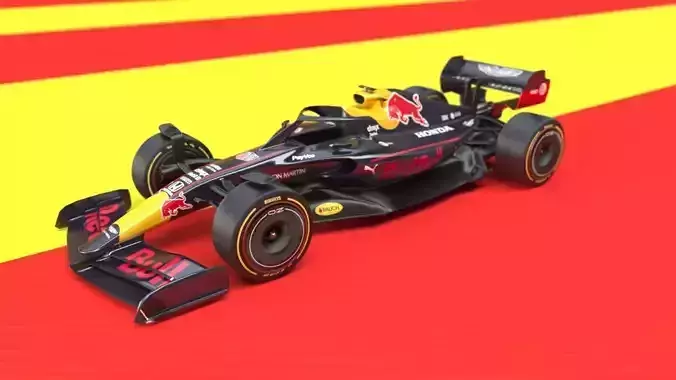 f1 redbull 2021 - 2023 concept Low-poly 3D model