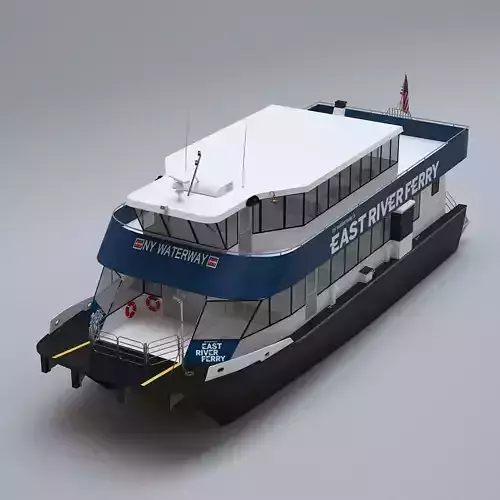 New York East River Ferry Boat 3D model