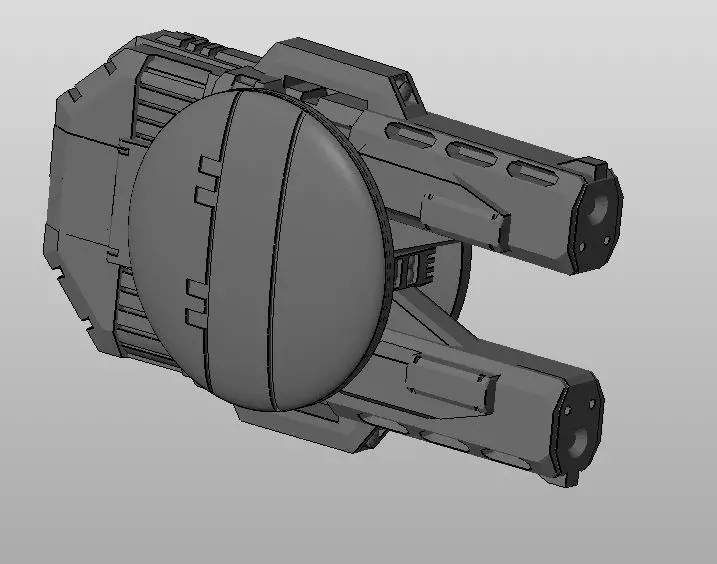 CHIBI-TECH SD - PYTHON-IV DUO GUNPOD 3D print model