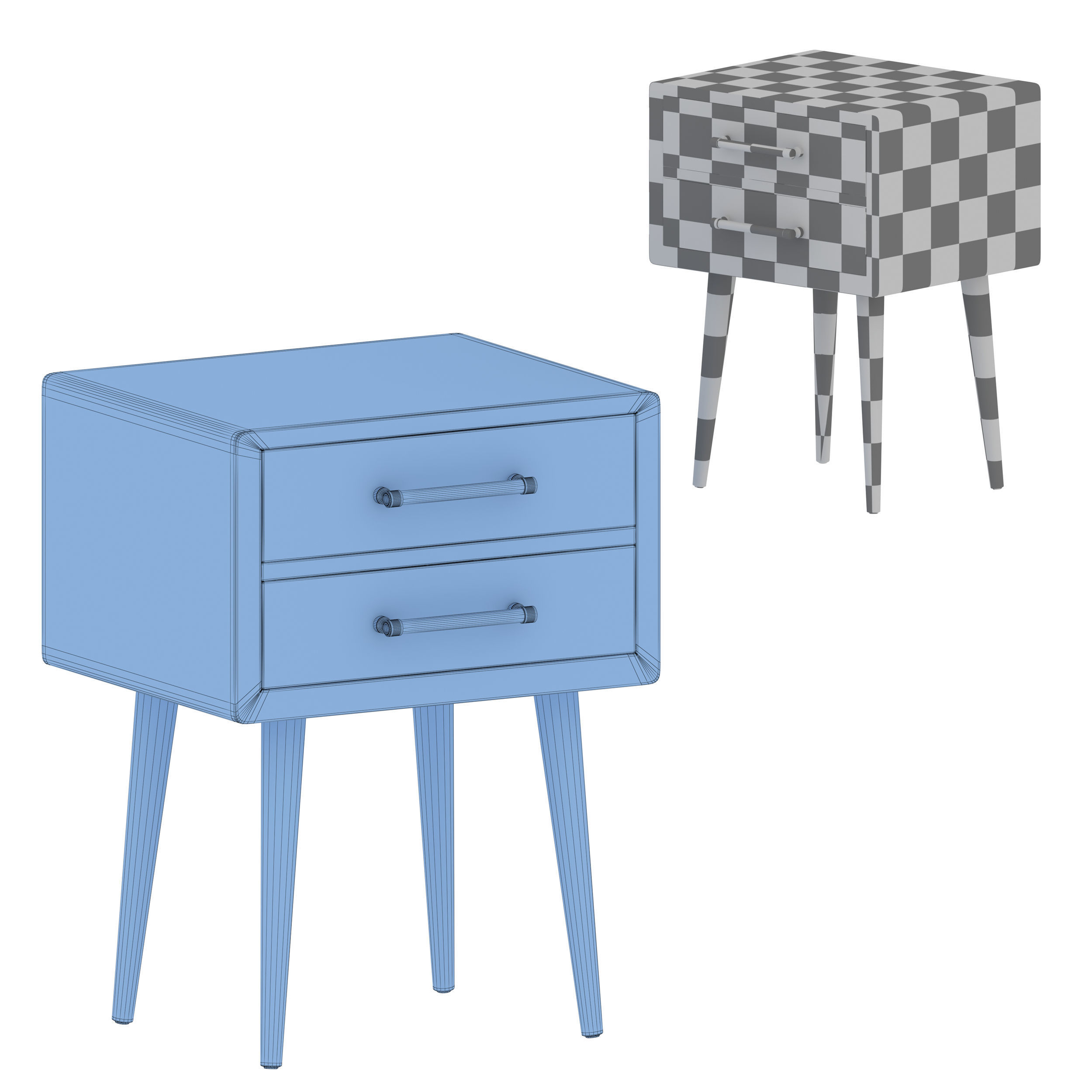 Zane Side Table 3D model_5