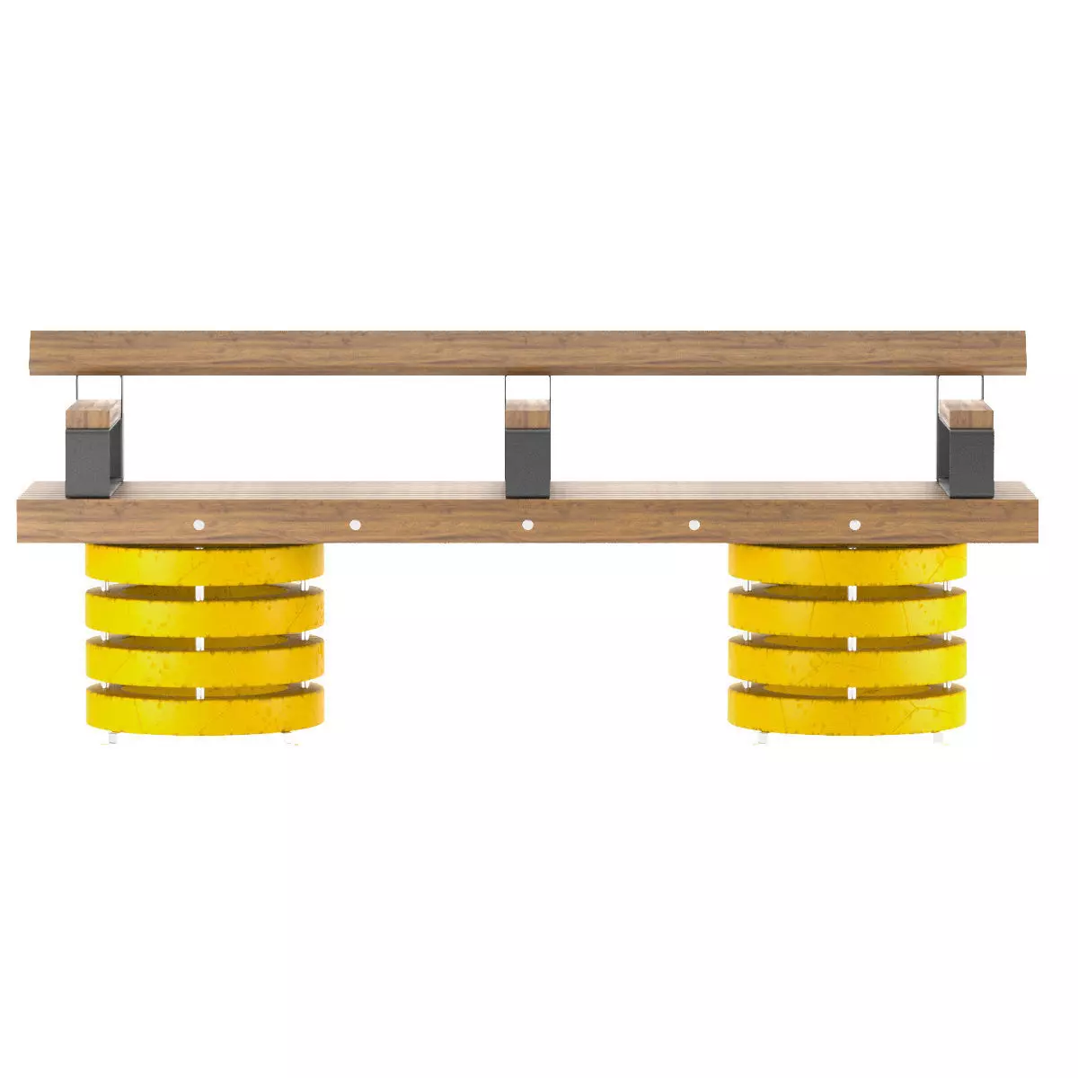 Street Bench zm0118 3D model