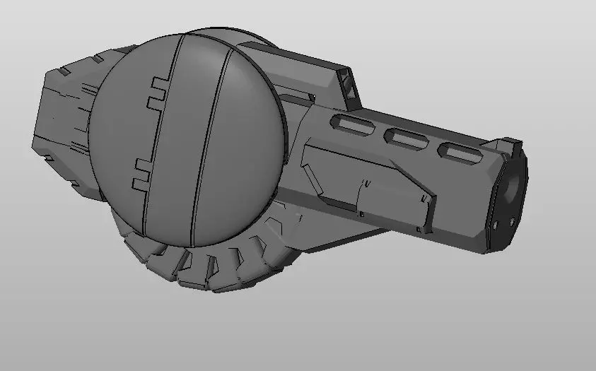 CHIBI-TECH SD - PYTHON-V GUNPOD        3D print model_0
