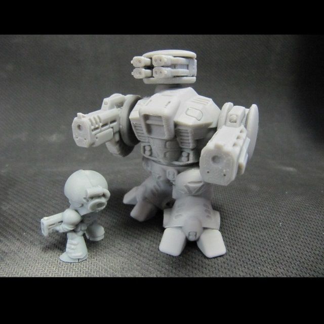 CHIBI-TECH SD - PYTHON-V GUNPOD        3D print model_6