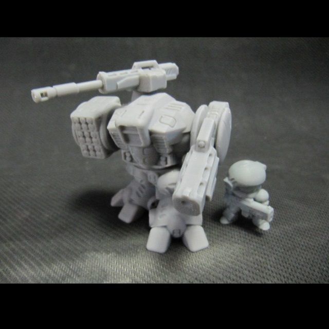 CHIBI-TECH SD - PYTHON-V GUNPOD        3D print model_7