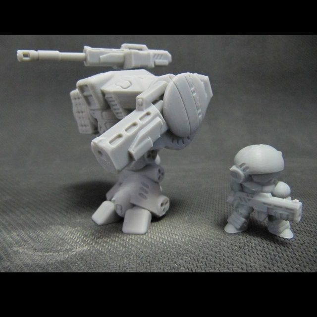 CHIBI-TECH SD - PYTHON-V GUNPOD        3D print model_5