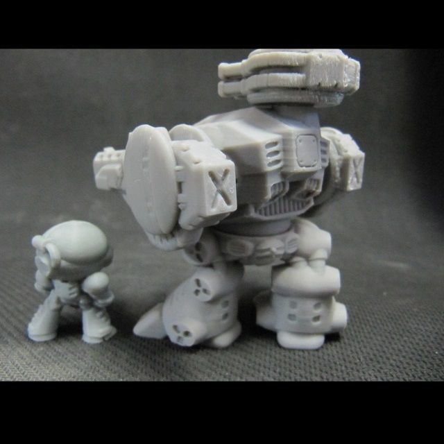 CHIBI-TECH SD - PYTHON-V GUNPOD        3D print model_8