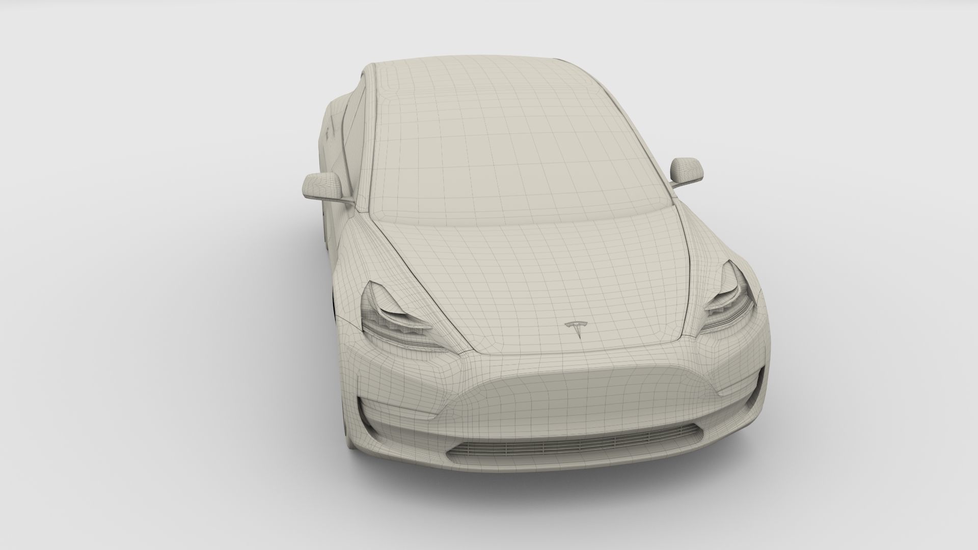 Tesla Model 3 with Chassis Blue 3D model_16