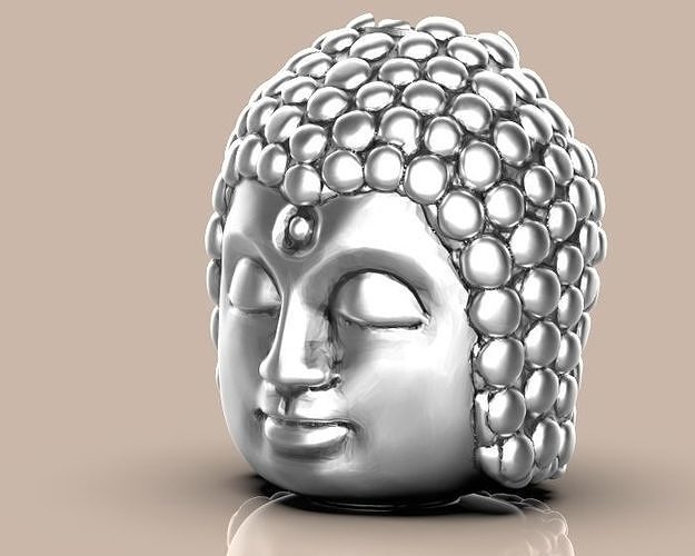 Buddha  heda Silver Gold  Print 3D print model
