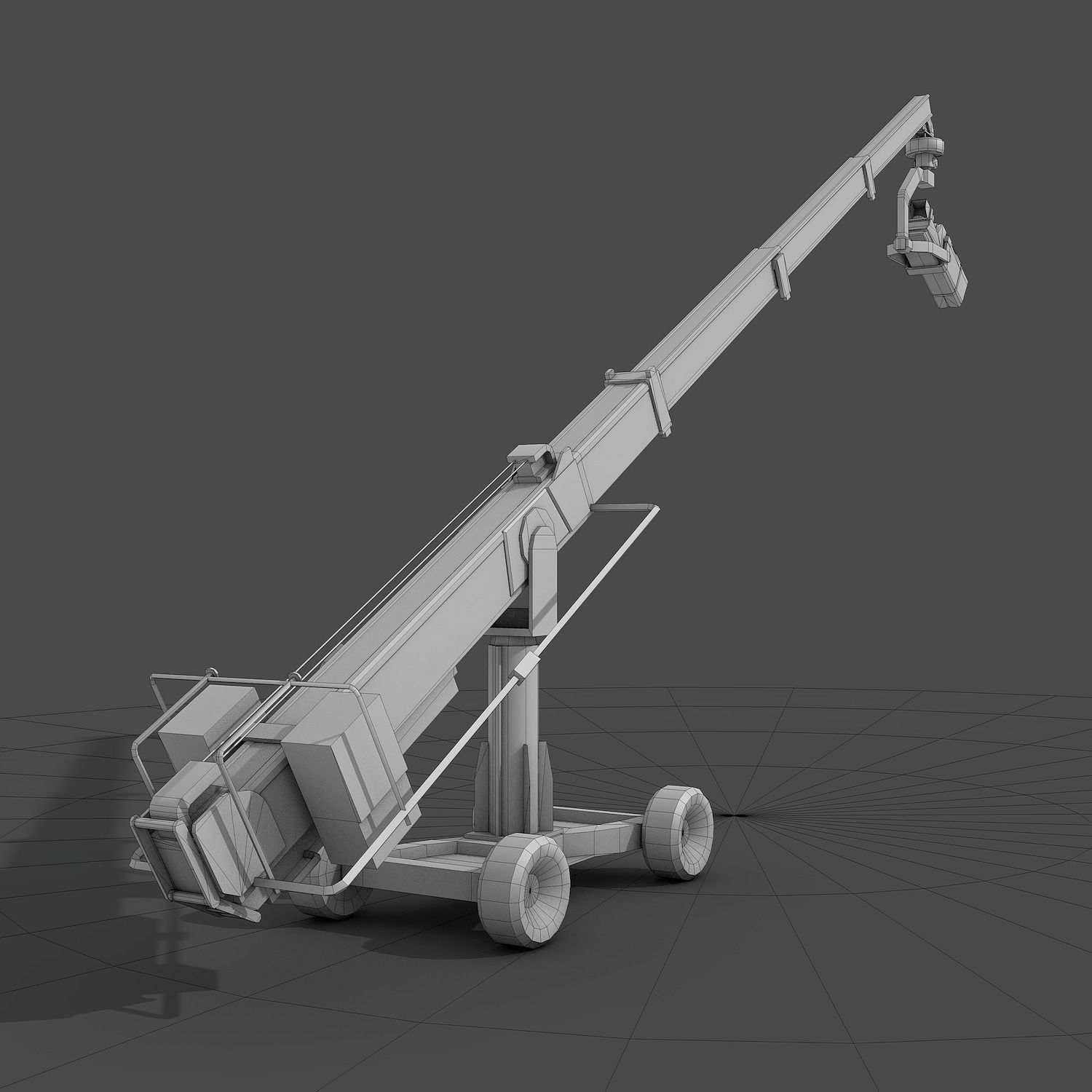 Camera Crane Low-poly 3D model
