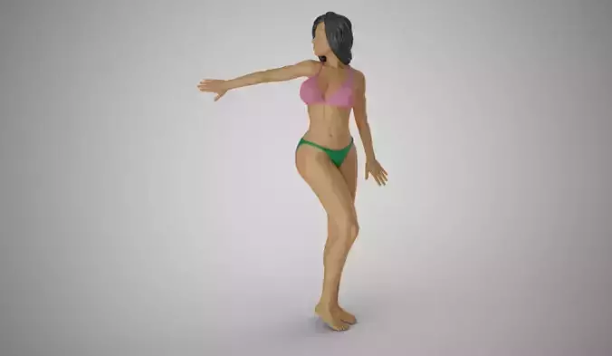 Leaning Against Wall 2 3D print model