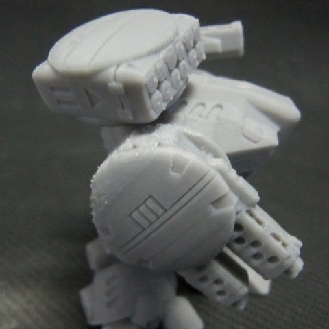 CHIBI-TECH SD - DOMINATOR-IV DUO GUNPOD 3D print model_3