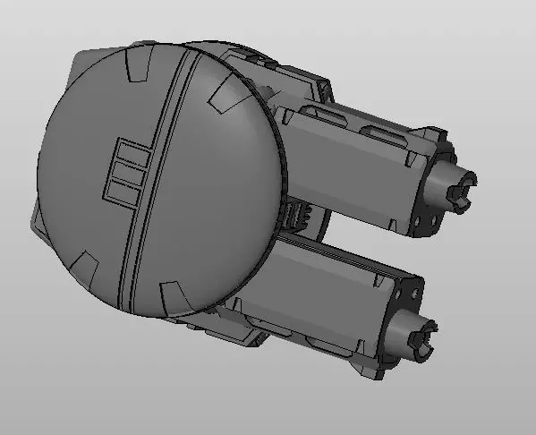 CHIBI-TECH SD - ANNIHILATOR-IV DUO GUNPOD 3D print model