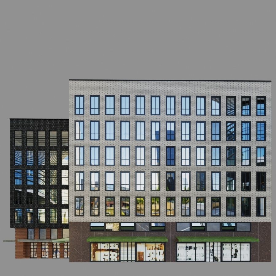 Brigade building 01 3D model_2