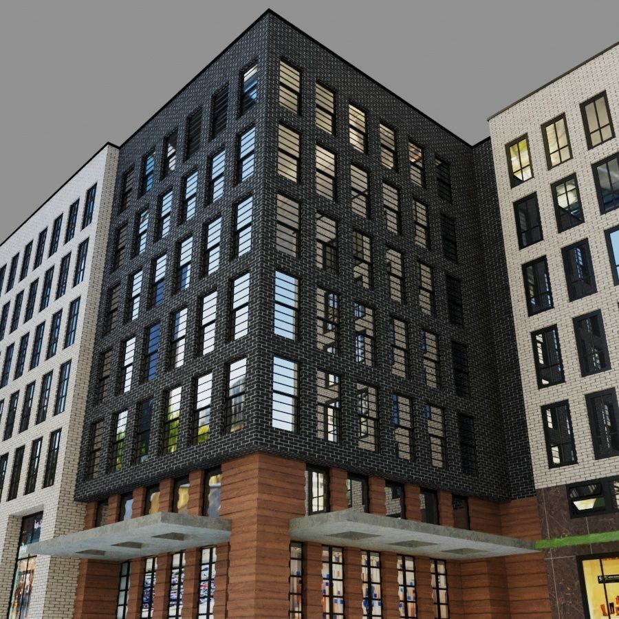 Brigade building 01 3D model_3